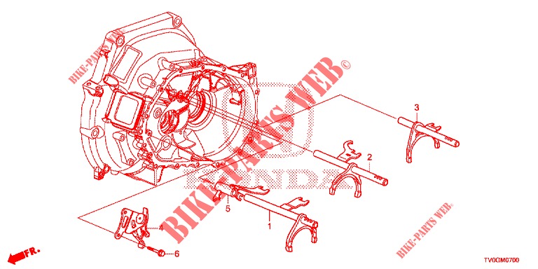 SCHALTGABEL/EINSTELLSCHRAUBE  für Honda CIVIC 1.8 EXECUTIVE 5 Türen 6 gang-Schaltgetriebe 2015