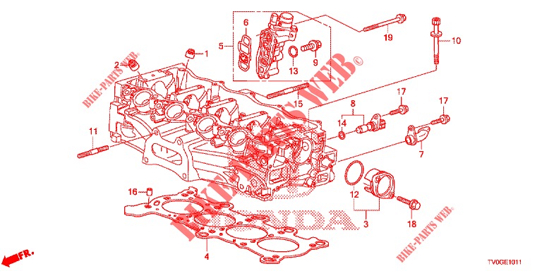 SPULENVENTIL/ OELDRUCKSENSOR (1.8L) für Honda CIVIC 1.8 EXECUTIVE 5 Türen 6 gang-Schaltgetriebe 2015