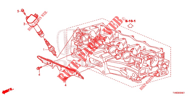 STOPFENOEFFNUNGS SPULE (1.8L) für Honda CIVIC 1.8 EXECUTIVE 5 Türen 6 gang-Schaltgetriebe 2015