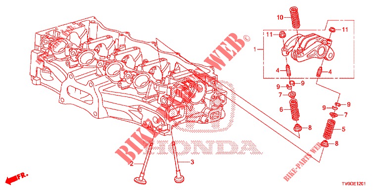 VENTIL/KIPPHEBEL (1.8L) für Honda CIVIC 1.8 EXECUTIVE 5 Türen 6 gang-Schaltgetriebe 2015