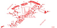 AUSPUFFROHR/SCHALLDAEMPFER (1.8L) für Honda CIVIC 1.8 EXECUTIVE 5 Türen 6 gang-Schaltgetriebe 2012
