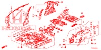 BODEN/INNENBLECHE  für Honda CIVIC 1.8 EXECUTIVE 5 Türen 6 gang-Schaltgetriebe 2012