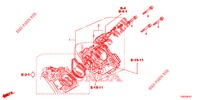 DROSSELKLAPPENGEHAEUSE (1.8L) für Honda CIVIC 1.8 EXECUTIVE 5 Türen 6 gang-Schaltgetriebe 2012