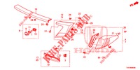 HECKLEUCHTE/KENNZEICHENBELEUCHTUNG (PGM FI)  für Honda CIVIC 1.8 EXECUTIVE 5 Türen 6 gang-Schaltgetriebe 2012