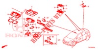 INNENLEUCHTE  für Honda CIVIC 1.8 EXECUTIVE 5 Türen 6 gang-Schaltgetriebe 2012