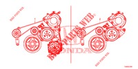 LICHTMASCHINENRIEMEN (1.8L) für Honda CIVIC 1.8 EXECUTIVE 5 Türen 6 gang-Schaltgetriebe 2012