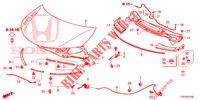MOTORHAUBE (LH) für Honda CIVIC 1.8 EXECUTIVE 5 Türen 6 gang-Schaltgetriebe 2012