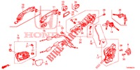 TUERSCHLOESSER, VORNE/AEUSSERER GRIFF  für Honda CIVIC 1.8 EXECUTIVE 5 Türen 6 gang-Schaltgetriebe 2012