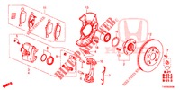 VORDERRADBREMSE  für Honda CIVIC 1.8 EXECUTIVE 5 Türen 6 gang-Schaltgetriebe 2012