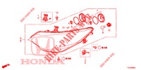 SCHEINWERFER  für Honda CIVIC 1.8 EXECUTIVE 5 Türen 5 gang automatikgetriebe 2013