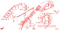 ZIERLEISTE/SCHUTZ  für Honda CIVIC 1.8 EXECUTIVE 5 Türen 5 gang automatikgetriebe 2013