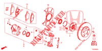VORDERRADBREMSE (2) für Honda CIVIC  1.0 COMFORT 5 Türen vollautomatische 2017