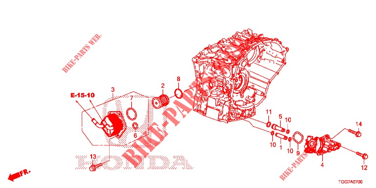 CVTF HEIZER UND ÖLPUMPE (1,0 L) für Honda CIVIC  1.0 COMFORT 5 Türen vollautomatische 2017