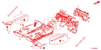BODENMATTE/ISOLATOR  für Honda CIVIC 1.0 EXECUTIVE NAVI 5 Türen 6 gang-Schaltgetriebe 2017
