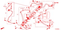 KLIMAANLAGE (FLEXIBLES/TUYAUX) (1,0 L) (LH) für Honda CIVIC 1.0 EXECUTIVE NAVI 5 Türen 6 gang-Schaltgetriebe 2017