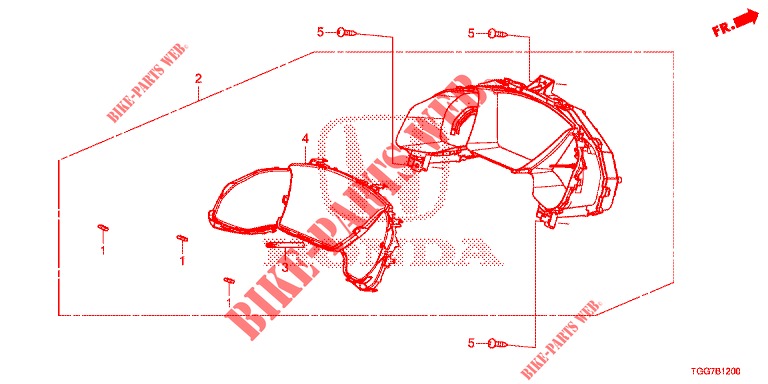 DREHZAHLMESSER  für Honda CIVIC 1.0 EXECUTIVE NAVI 5 Türen 6 gang-Schaltgetriebe 2017