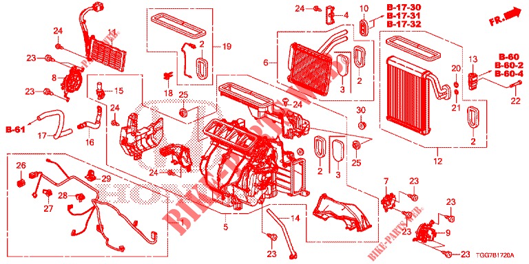 HEIZUNGSEINHEIT (LH) für Honda CIVIC 1.0 EXECUTIVE NAVI 5 Türen 6 gang-Schaltgetriebe 2017