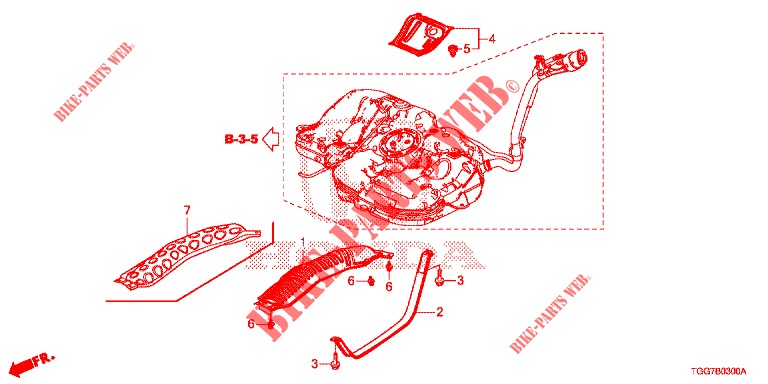 SCHUTZKRAFTSTOFFTANK für Honda CIVIC 1.0 EXECUTIVE NAVI 5 Türen 6 gang-Schaltgetriebe 2017
