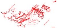 BODENMATTE/ISOLATOR  für Honda CIVIC 1.0 EXCLUSIVE NAVI 5 Türen 6 gang-Schaltgetriebe 2017