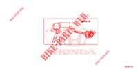 SCHLOSSZYLINDER (INTELLIGENT) für Honda CIVIC 1.0 EXCLUSIVE NAVI 5 Türen 6 gang-Schaltgetriebe 2017