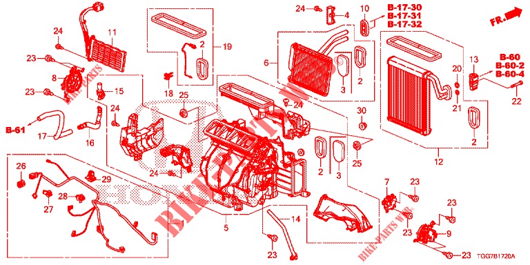 HEIZUNGSEINHEIT (LH) für Honda CIVIC 1.0 EXCLUSIVE NAVI 5 Türen 6 gang-Schaltgetriebe 2017