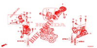 MOTORBEFESTIGUNGEN (1,0 L) (CVT) für Honda CIVIC 1.0 EXCLUSIVE NAVI 5 Türen vollautomatische 2017