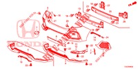 HINTERER STOSSFAENGER  für Honda CIVIC 1.0 MID 5 Türen 6 gang-Schaltgetriebe 2018