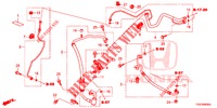KLIMAANLAGE (FLEXIBLES/TUYAUX) (1,0 L) (LH) für Honda CIVIC 1.0 MID 5 Türen 6 gang-Schaltgetriebe 2018