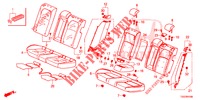 RUECKSITZ/SITZGURT,(2D)  für Honda CIVIC 1.0 MID 5 Türen 6 gang-Schaltgetriebe 2018