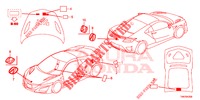 EMBLEME/WARNETIKETTEN  für Honda NSX 3.5 BASE 2 Türen DCT 2017