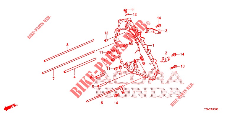 ABDECKUNG, HINTEN  für Honda NSX 3.5 FIF 2 Türen DCT 2019