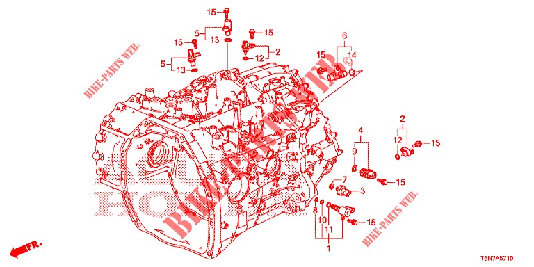 BACKUP SEN*G526M*  für Honda NSX 3.5 FIF 2 Türen DCT 2019