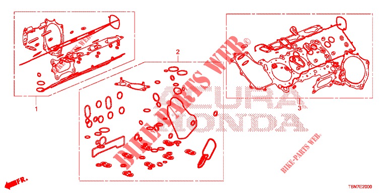 DICHTUNG SATZ/ GETRIEBE KOMPL.  für Honda NSX 3.5 FIF 2 Türen DCT 2019