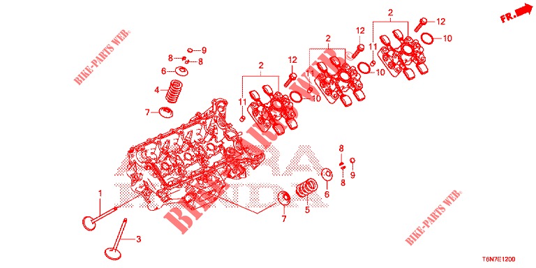 RECHTES VENTIL / SCHWENKHALTERUNG für Honda NSX 3.5 FIF 2 Türen DCT 2019