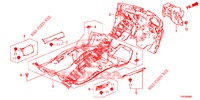 BODENMATTE/ISOLATOR  für Honda CIVIC 1.8 EXECUTIVE TUNER LESS 5 Türen 5 gang automatikgetriebe 2013