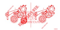LICHTMASCHINENRIEMEN (1.8L) für Honda CIVIC 1.8 EXECUTIVE TUNER LESS 5 Türen 5 gang automatikgetriebe 2013