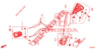 TUERSCHLOESSER, HINTEN/AEUSSERER GRIFF  für Honda CIVIC 1.8 EXECUTIVE TUNER LESS 5 Türen 5 gang automatikgetriebe 2013