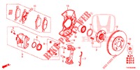 VORDERRADBREMSE  für Honda CIVIC 1.8 EXECUTIVE TUNER LESS 5 Türen 5 gang automatikgetriebe 2013