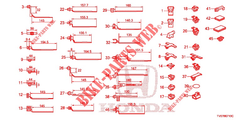 KABELBAUMBAND/BUEGEL(RH)  für Honda CIVIC 1.8 EXECUTIVE TUNER LESS 5 Türen 5 gang automatikgetriebe 2013