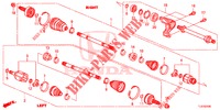 ANTRIEBSWELLE, VORNE/HALBWELLE (2.0L) für Honda ACCORD TOURER 2.0 EXECUTIVE 5 Türen 6 gang-Schaltgetriebe 2015