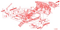 BODENMATTE/ISOLATOR  für Honda ACCORD TOURER 2.0 EXECUTIVE 5 Türen 6 gang-Schaltgetriebe 2015