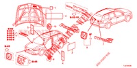 EMBLEME/WARNETIKETTEN  für Honda ACCORD TOURER 2.0 EXECUTIVE 5 Türen 6 gang-Schaltgetriebe 2015
