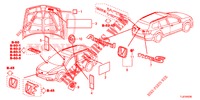 EMBLEME/WARNETIKETTEN  für Honda ACCORD TOURER 2.0 S 5 Türen 6 gang-Schaltgetriebe 2015