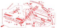 HECKKLAPPENVERKLEIDUNG/ TAFELVERKLEIDUNG, HINTEN(2D)  für Honda ACCORD TOURER 2.0 S 5 Türen 6 gang-Schaltgetriebe 2015