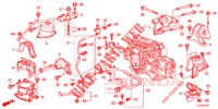 MOTORBEFESTIGUNGEN (2.0L) (AT) für Honda ACCORD TOURER 2.0 S 5 Türen 6 gang-Schaltgetriebe 2015