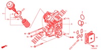 OELFILTERGEHAEUSE (DIESEL) für Honda ACCORD TOURER 2.0 S 5 Türen 6 gang-Schaltgetriebe 2015