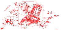 VORNE SITZKOMPONENTEN (G.) (HAUTEUR MANUELLE) für Honda ACCORD TOURER 2.0 S 5 Türen 6 gang-Schaltgetriebe 2015