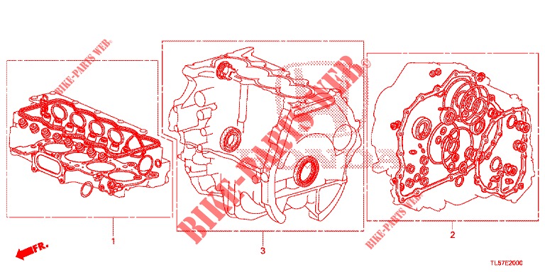 DICHTUNG SATZ/ GETRIEBE KOMPL. (2.0L) für Honda ACCORD TOURER 2.0 S 5 Türen 6 gang-Schaltgetriebe 2015
