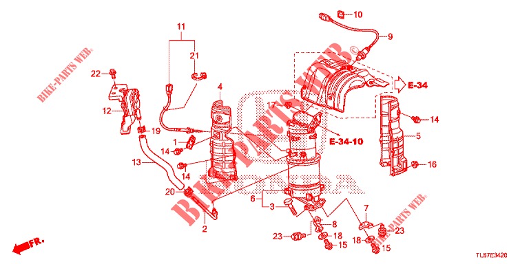 DREHMOMENTWANDLER (DIESEL) für Honda ACCORD TOURER 2.0 S 5 Türen 6 gang-Schaltgetriebe 2015