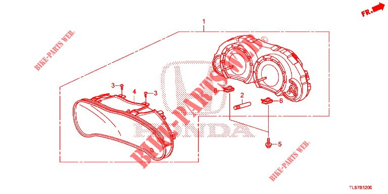 DREHZAHLMESSER  für Honda ACCORD TOURER 2.0 S 5 Türen 6 gang-Schaltgetriebe 2015